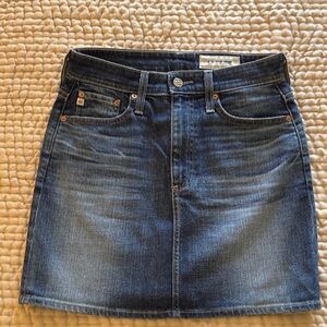 AG Adriano Goldschmied Dark Blue Mini Skirt